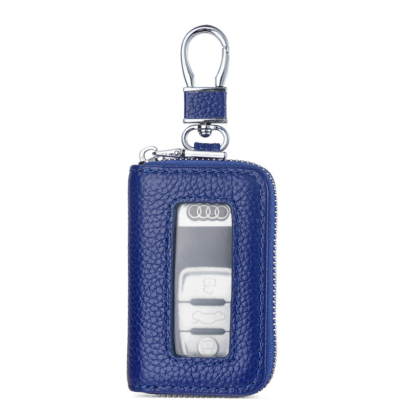 Picture of Cross-border New Real Soft Leather Car Key Case Window PU Leather Car Key Case Japanese and Korean Zipper Multi-color Explosions