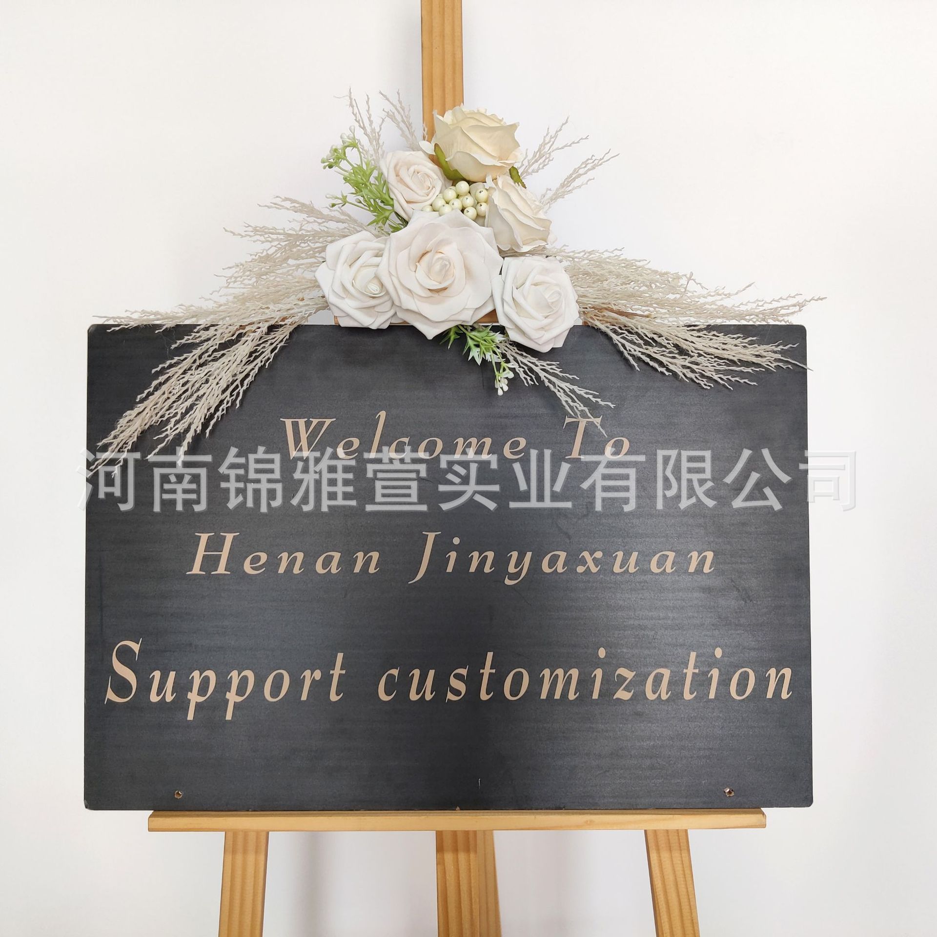 Picture of Cross-border Amazon artificial arch simulation flower wedding tag flower welcome flower row background decoration manufacturers supply