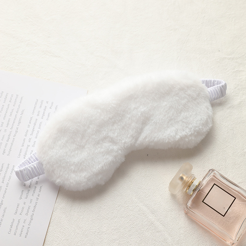 Picture of Rabbit Fur Blackout Sleep Eye Mask, Breathable, Skin-Friendly Plush Eye Mask, Autumn and Winter Ice Pack Style, Cute Home Eye Mask Wholesale