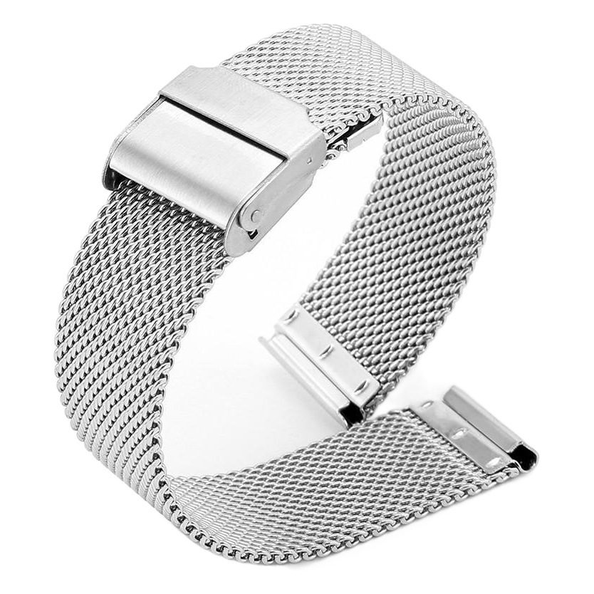 Dw Hot Selling Metal Milan Woven Watch Strap 06 Line Double Insurance Buckle Mesh Strap 12 14 16 18 20mm