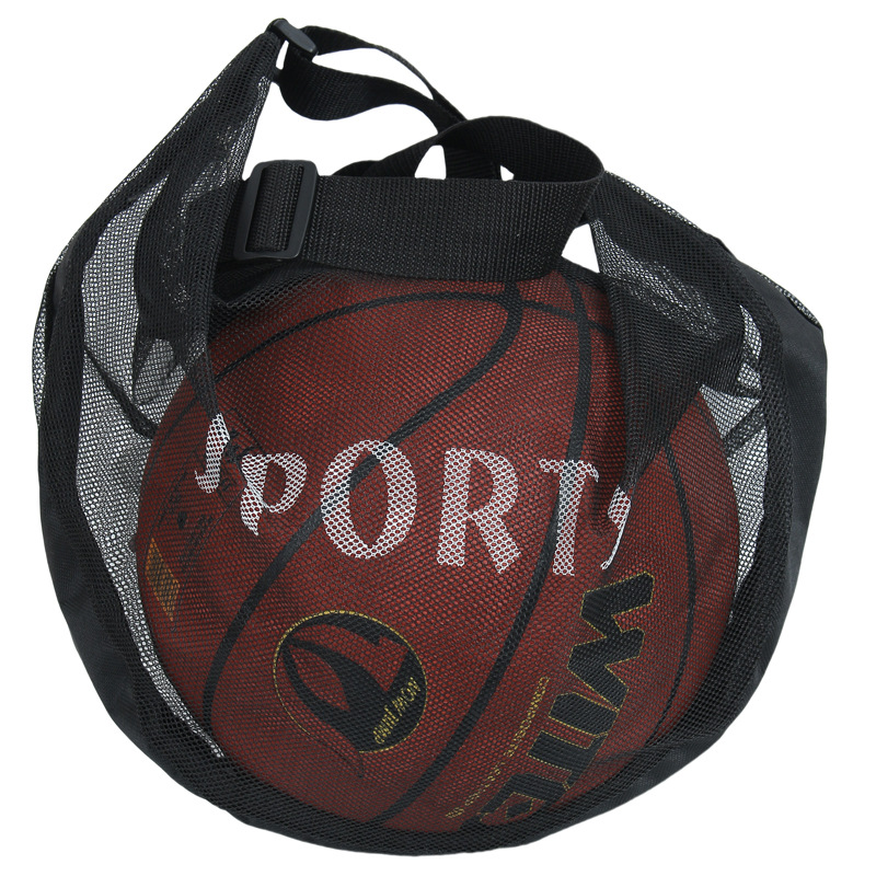 Picture of Basketball Bag Single Shoulder Diagonal Volleyball Football Sports Storage Bag Large Capacity Portable Mesh Bag Universal for Men and Women
