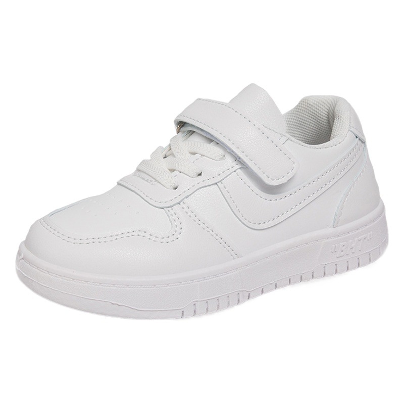 Children's White Shoes Girls' Breathable Sneakers 2023 Spring and Autumn New Boys' White Sneakers Middle and Big Children's Casual Shoes