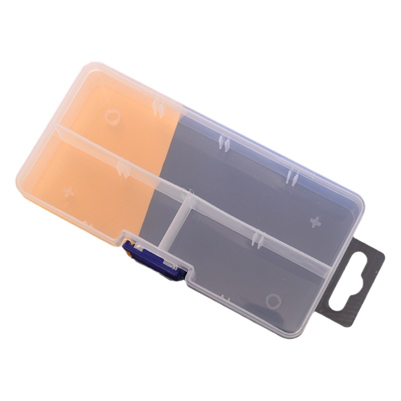 Transparent plastic rectangular storage box no insert full empty organizing box hardware parts accessories dustproof storage box