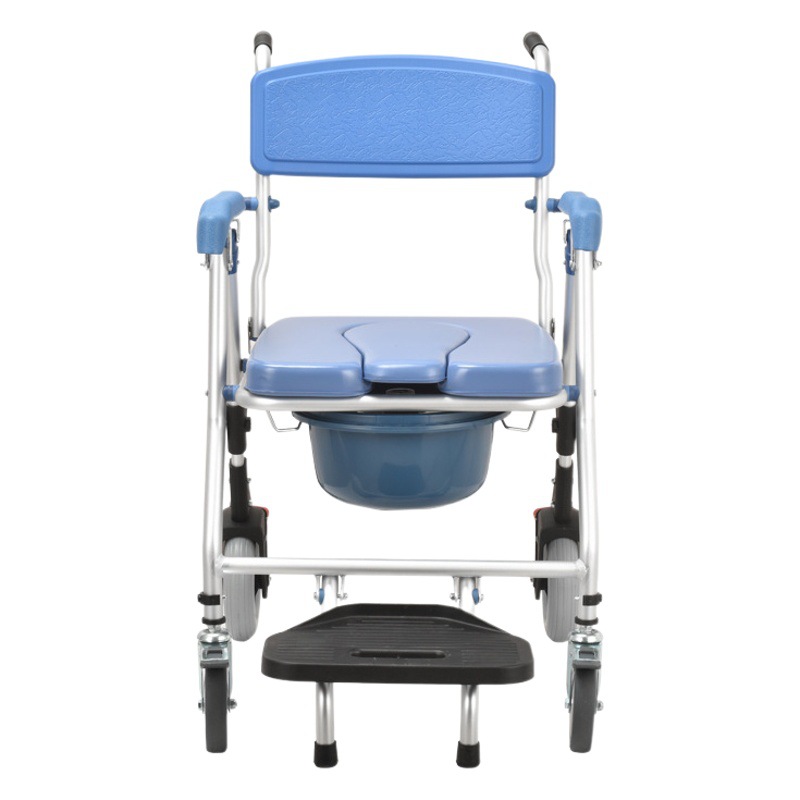 Wei Yikang Toilet Chair for the Elderly Bathroom Auxiliary Wheeled Seat Toilet Bath Chair for the Disabled Mobile Toilet Toilet Chair