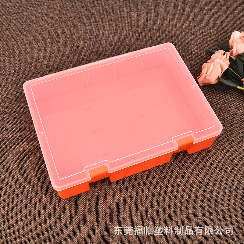 RectAngulAr PlAstic File Box A4 File CertificAte InformAtion Box LArge Desktop StorAge Box EKB216-1 OrAnge