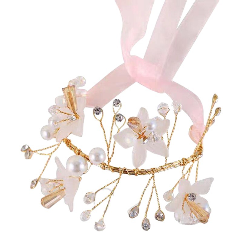 Korean Bride Wrist Flower Beautiful Super Immortal Meilan Flower Hand Flower Bracelet Luxury Wedding Gift Bridesmaid Sisters