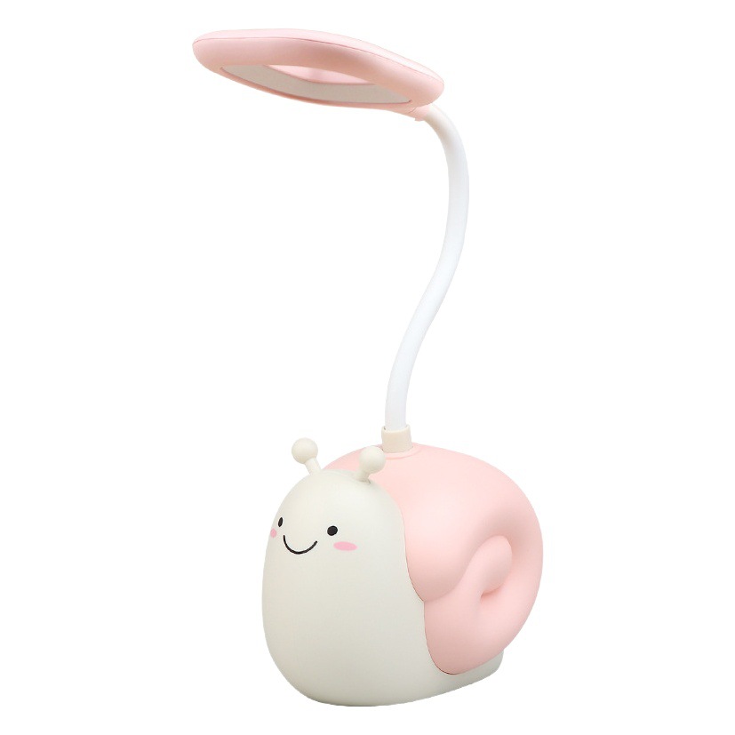 New snail pen holder desk lamp cartoon snail LED rechargeable desk lamp pen holder eye protection learning reading lamp