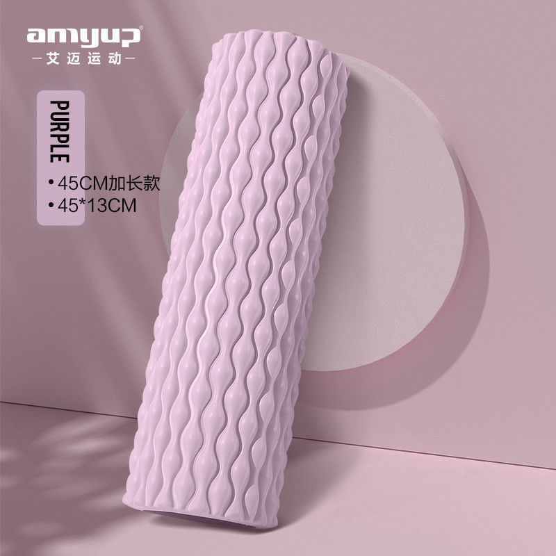 Picture of EVA water drop foam shaft muscle relaxation spike massage stick hollow yoga pillar massage roller