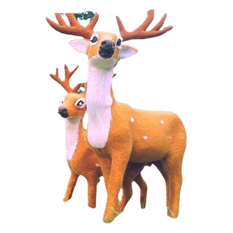 Cross-border Hot Selling Sika Deer Elk Couples Pair Deer Ornaments Christmas Party Elk Decorations Christmas Sika Deer