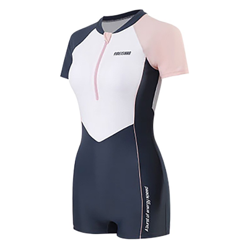 New One-Piece Swimsuit for Female Students and Girls, Sports Style, Fresh, Conservative, Belly-Covering, Slimming Look, Super Fairy Ins Hot Spring