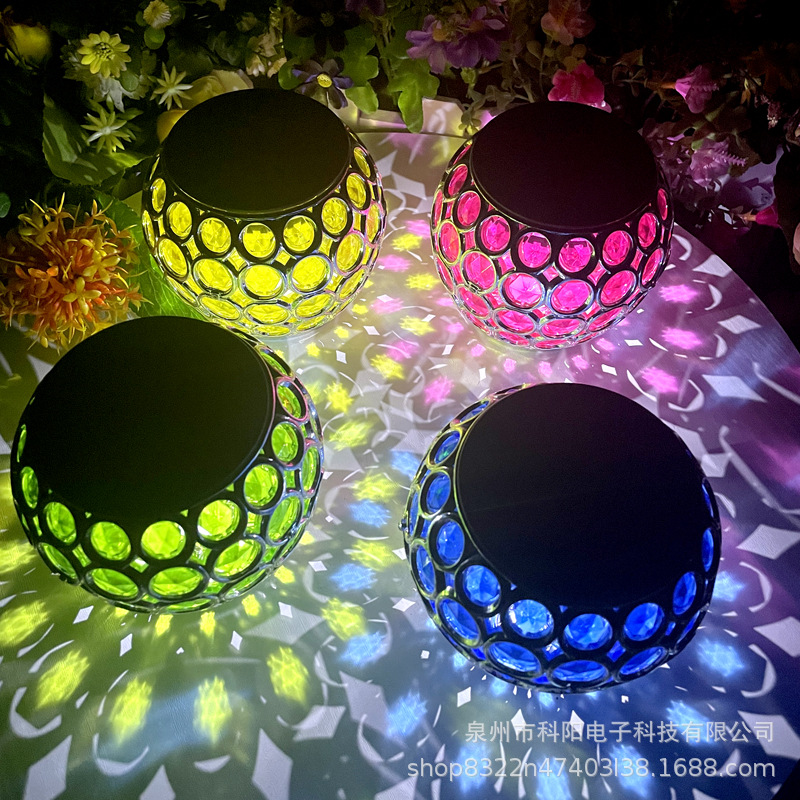 Solar Light Hollow Ornament Table Nightlight Outdoor LED Light Control Outdoor Lawn Garden Garden Light