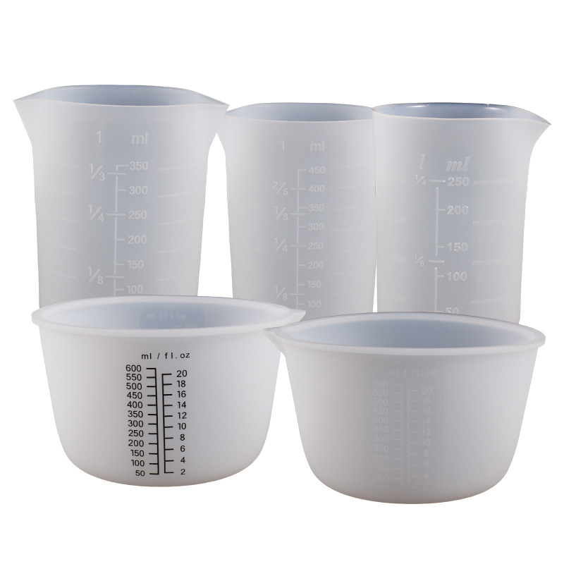 Picture of diy30 50 100 250 350 450 600 1000ml Crystal dropping Silicone Measuring Cup sub-filling cup mold