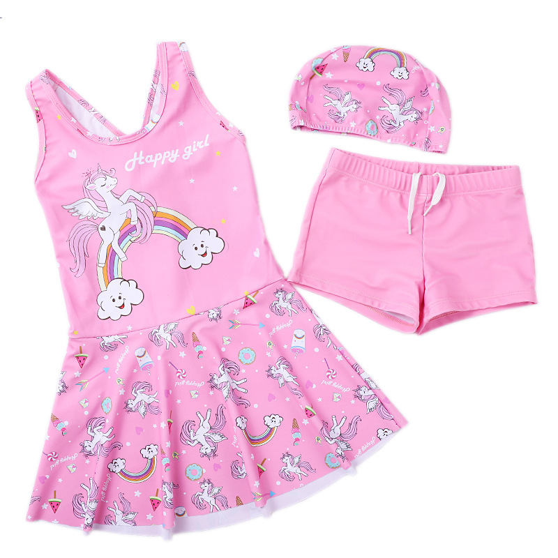 Picture of Children's Swimwear Women's Summer Girls' Swimwear Large Children's Split Dress Swimwear Set Wholesale