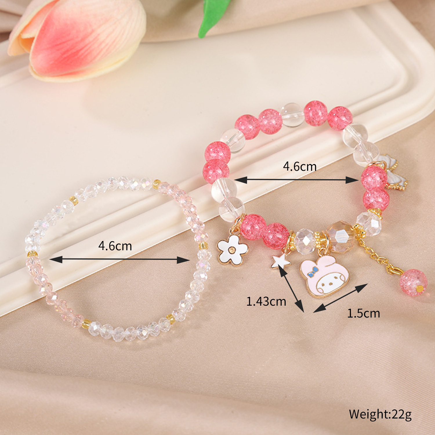 Picture of Children's Bracelet Bracelet Bracelet Beaded Crystal Women's Cute Students Girls' Bracelet Children's Gift