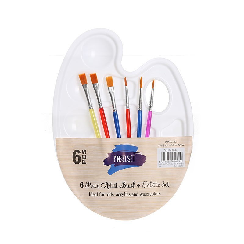 Picture of Basic Transparent Kidsren's Watercolor Supplies Pp Palette Student Painting Art Hand-Painted Plastic Paint Palette Palette