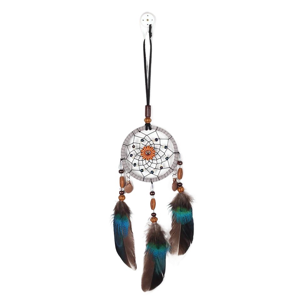Ins Korean Retro Literary Style Pumpkin Handmade Car Pendant Dream Catcher Best Friend Gift Dream Catcher