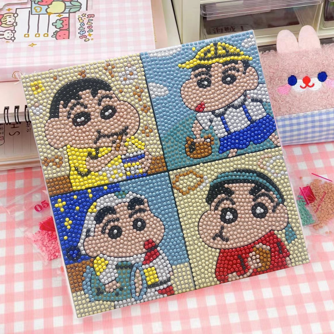 Picture of Original God New Diamond painting children student diy handmade diamond material package with frame Cartoon Cartoon educational toys