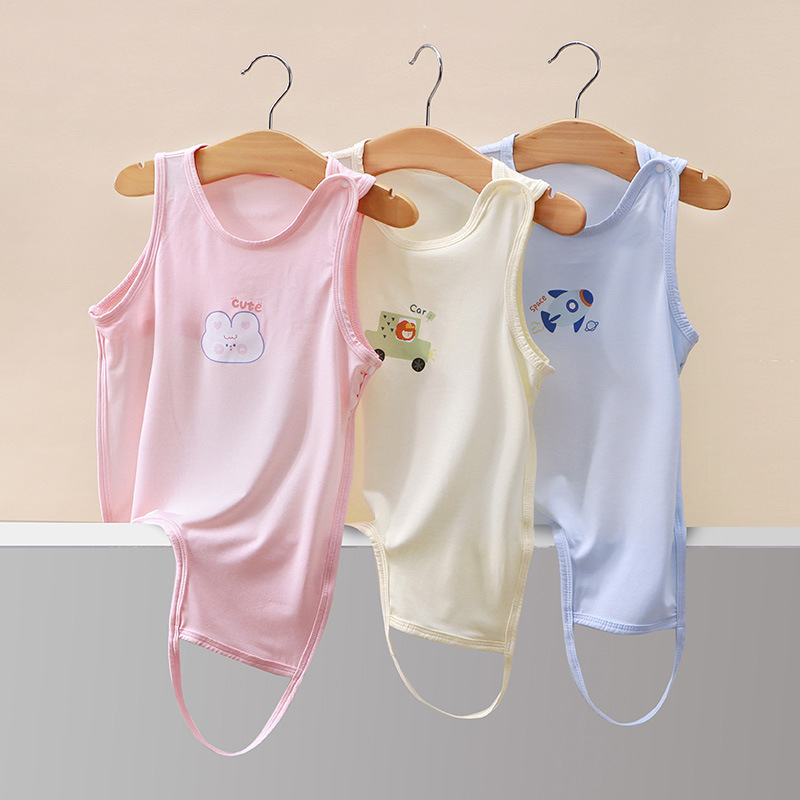 Newborn Bellyband Class A Summer Bellyband Baby Cotton Fart-wrapped 100 Cotton Class A Cotton Air-conditioned conjoined infant