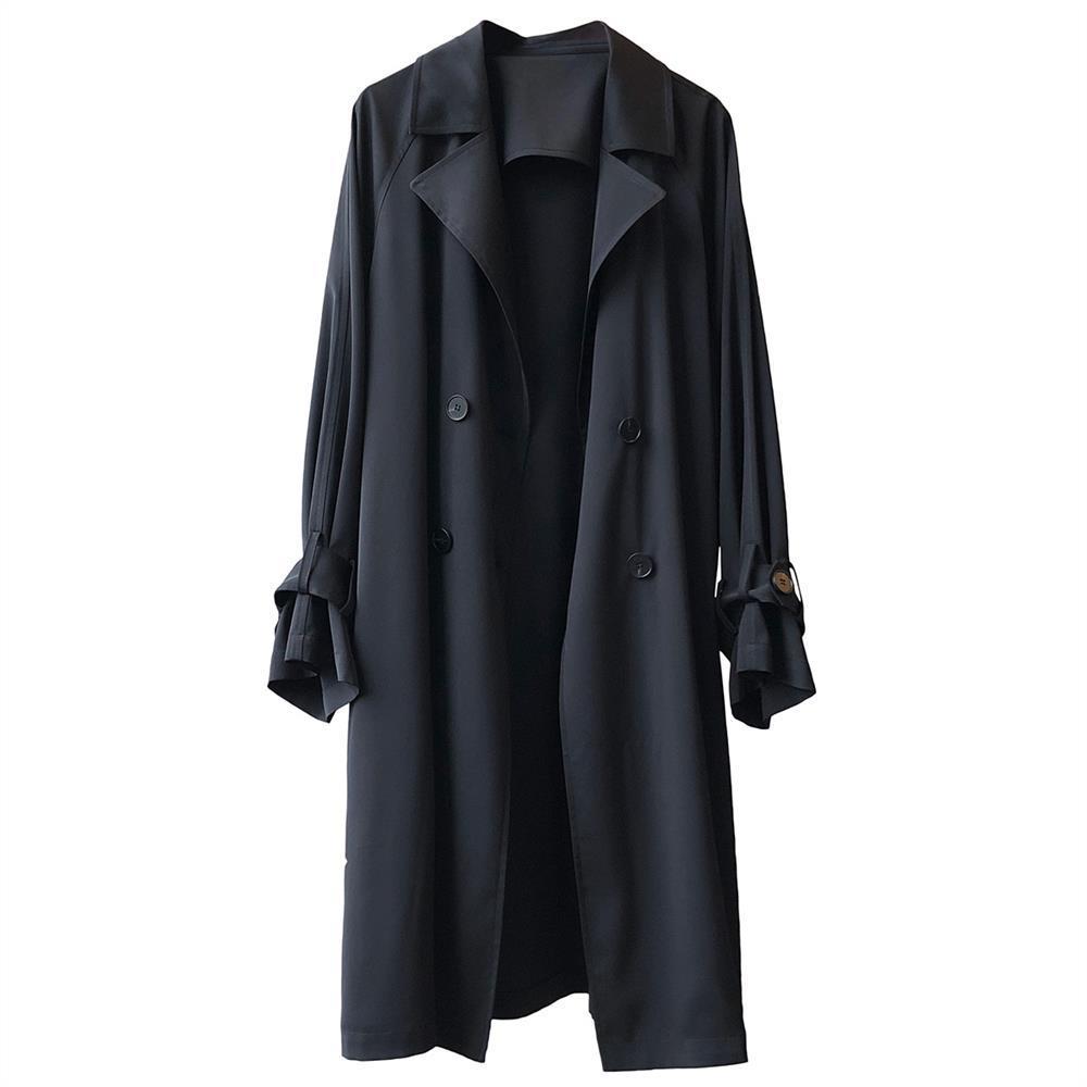 Picture of Trench coat Women's Mid-length small 2022 Spring and Autumn New French temperament plus size British style drape thin coat