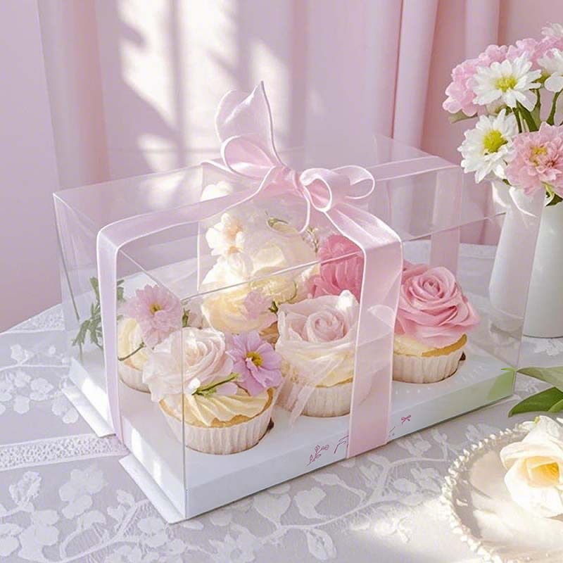520 6 Cupcakes Box 6 Mother's Day Cupcakes Packing Box 12/12 Pack Maffen Box