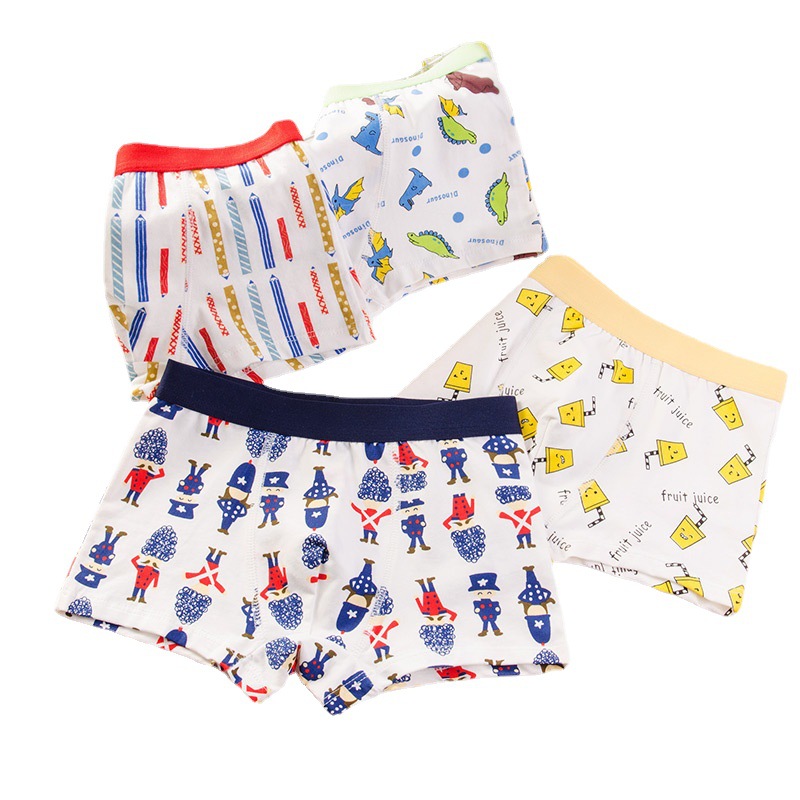 Picture of Children's underwear in large children's baby shorts boys underwear flat angle fine shuttle cotton boys underwear wholesale
