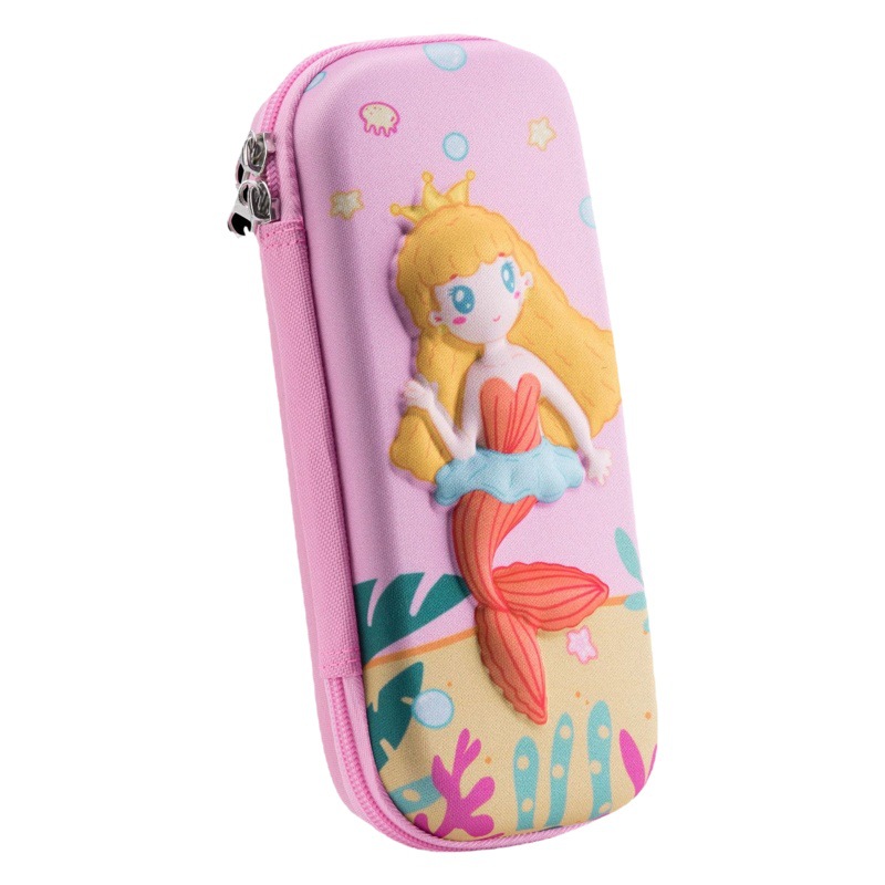 Zhijie Primary School Students' Pencil Bag for Boys and Girls Large Capacity Children's Stationery Case Pencil Case Layered British Style Simple Pencil Case