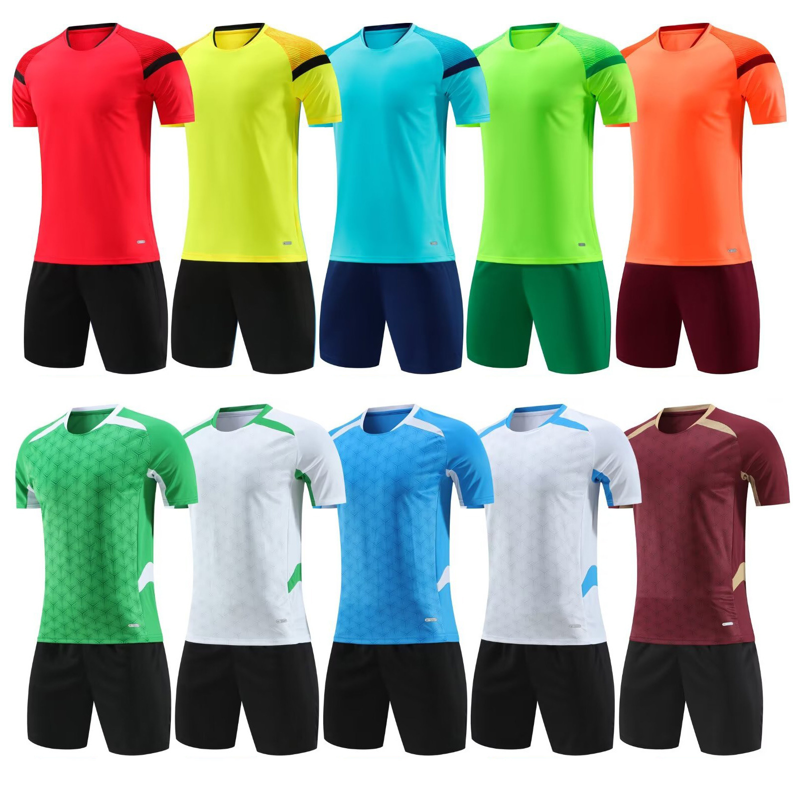 New Football Uniform Set, Breathable and Sweat-Absorbent Football Game Uniform, Adult and Kidsren's Football Training Uniform for Men and Women DIY