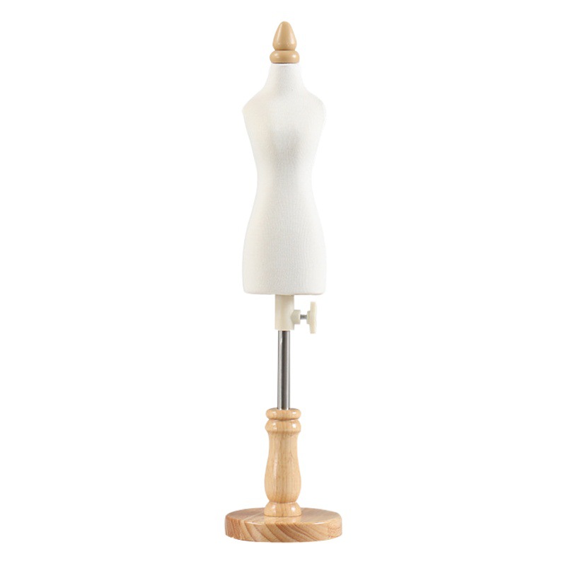 People's Table Three-Dimensional Cutting Needle-Insertable Mini Women's Two-point 1/4 Clothing Design Wedding Dress Little People's Table Model Frame