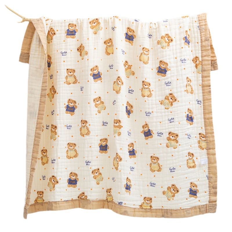 Picture of Gauze Bath Towel Cotton Enlarge Baby Blanket Children's Blanket Class A Six-layer Gauze Newborn Baby