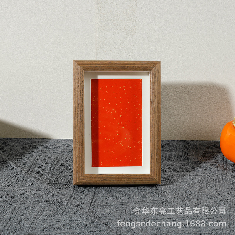 Picture of Factory wholesale calligraphy blank photo frame new Chinese long framed Chinese painting calligraphy frame puzzle wall hanging photo frame