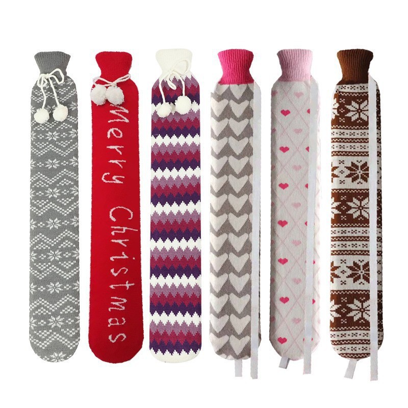 Picture of Belt hot compress warm hand water bag warm shoulder neck plush rubber hot water bag Flushing strip warm hand treasure spot wholesale