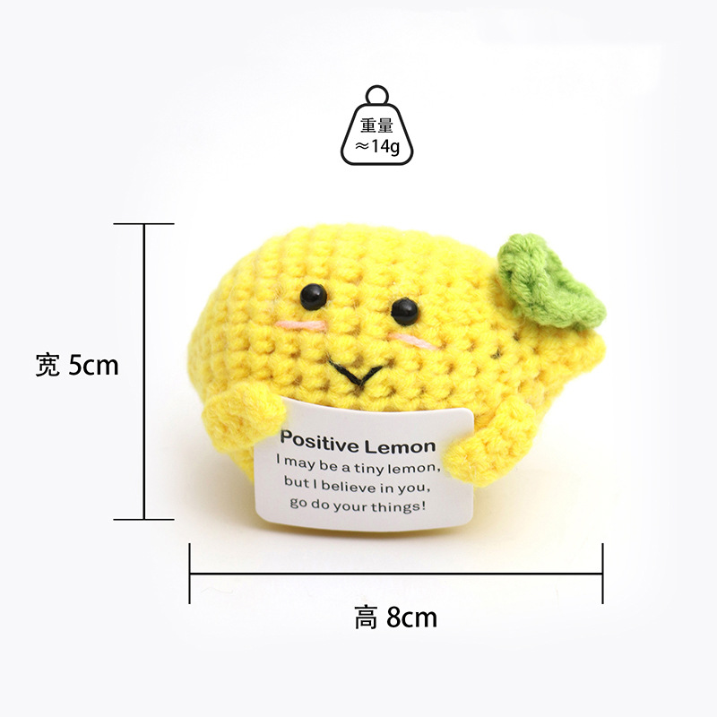 Picture of Cross-Border Hot-Selling Wool Crochet Positive Energy Potato Knitted Wool Cucumber Positive Energy Wool Crocheted Doll Finished Product