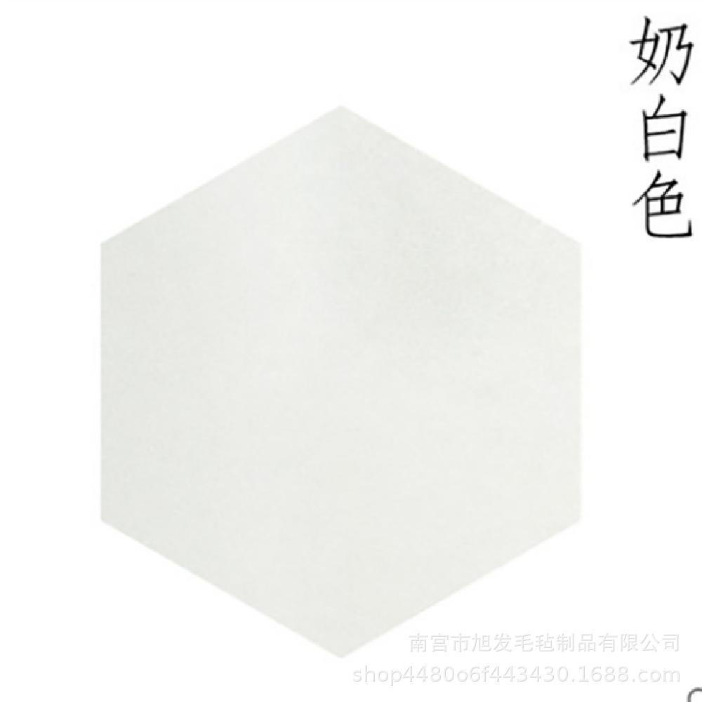 Picture of Cross-border color felt board hexagonal message board self-adhesive wall stickers felt hexagonal display background wall sound insulation board