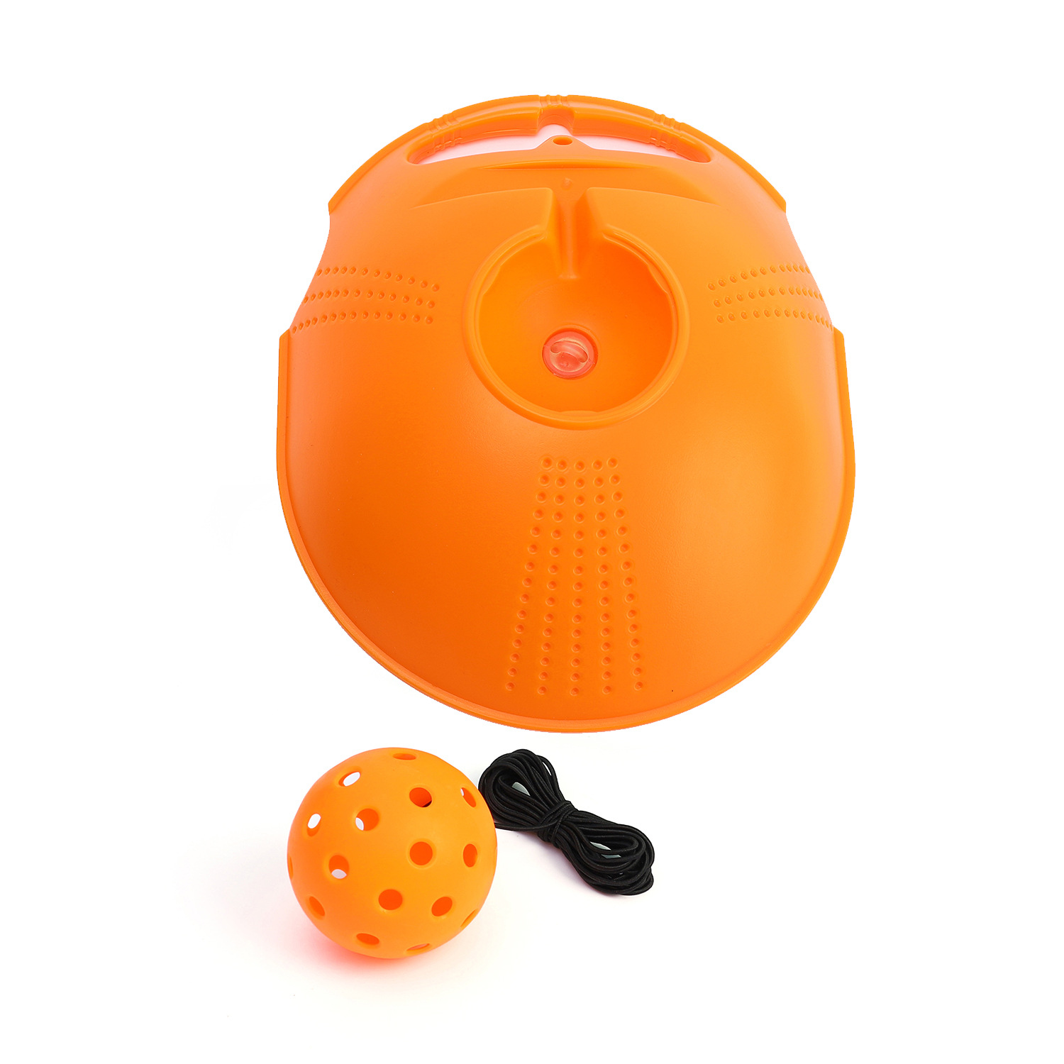 Picture of Pick ball trainer training base 40 holes high elastic plastic hole ball beginners practice Pickleball