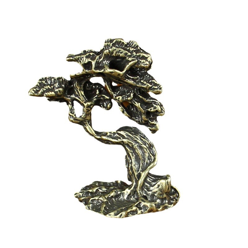 Picture of Brass welcome pine desktop tea table tea pet pure copper ornaments metal copper ware men and women small copper ornaments factory wholesale