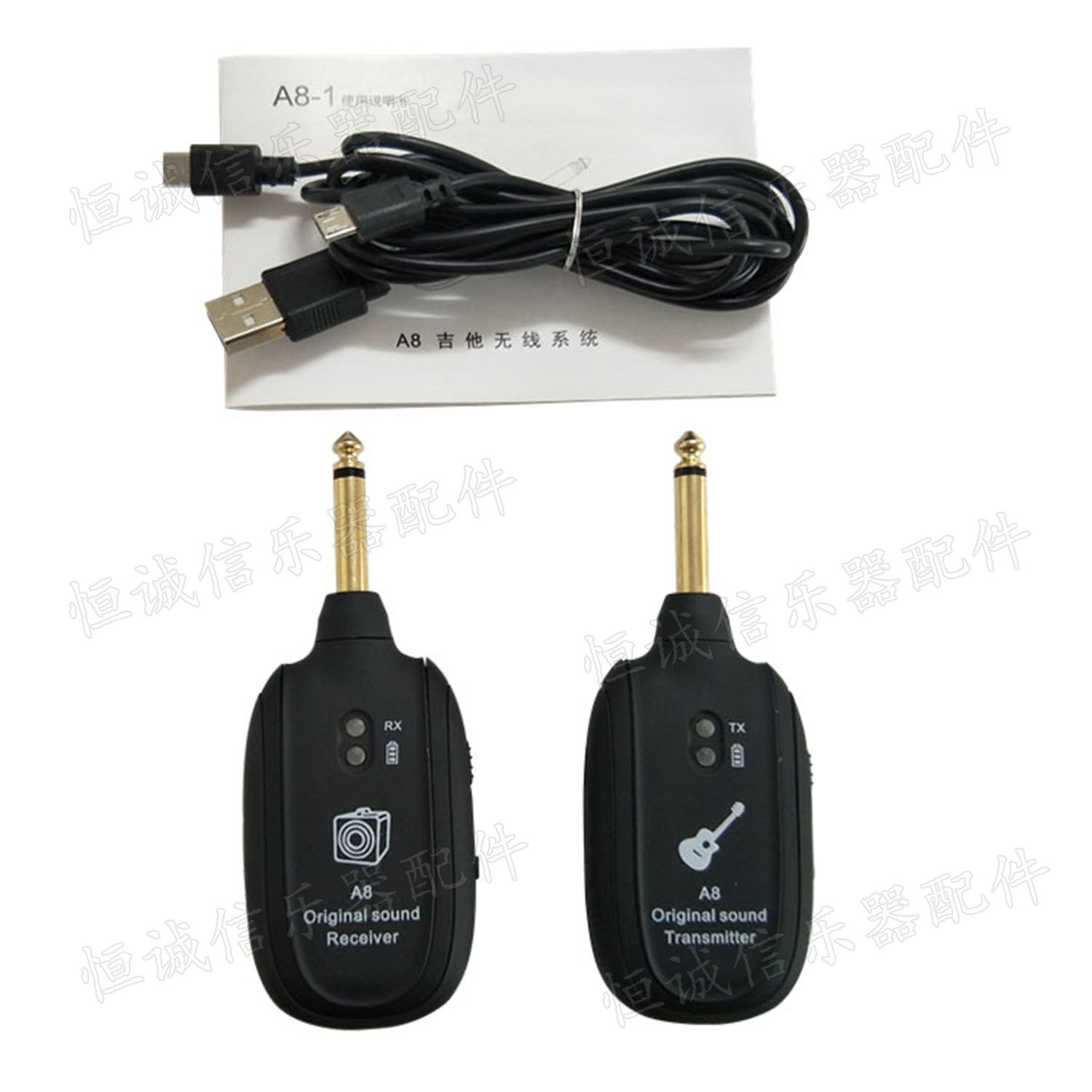 a8 A8 guitar wireless transceiver guitar pickup electric guitar wireless transmitter receiver source wholesale