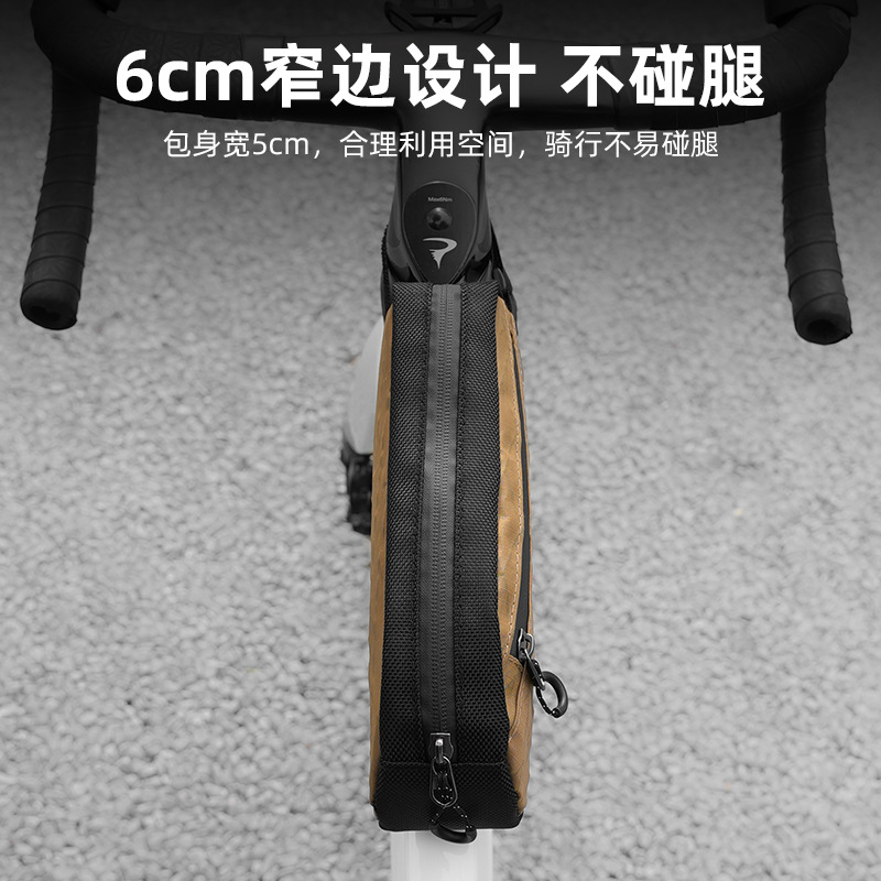 Picture of ESLNF road bike bag upper tube bag mountain bike front beam bag anti-splashing riding bag quick release riding equipment