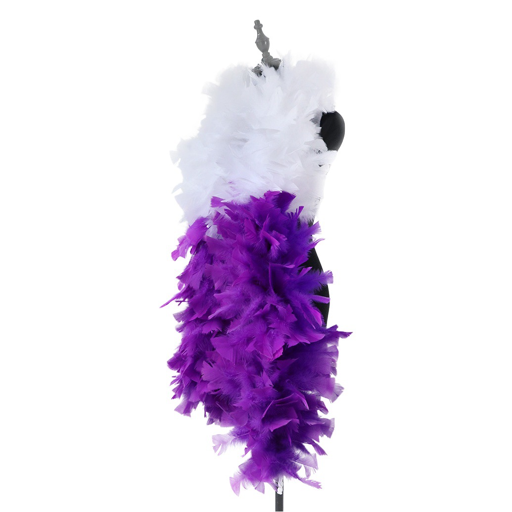 Wenshu flat wool strip shooting props T stage catwalk decoration feather strip holiday dress up clothing accessories manufacturer