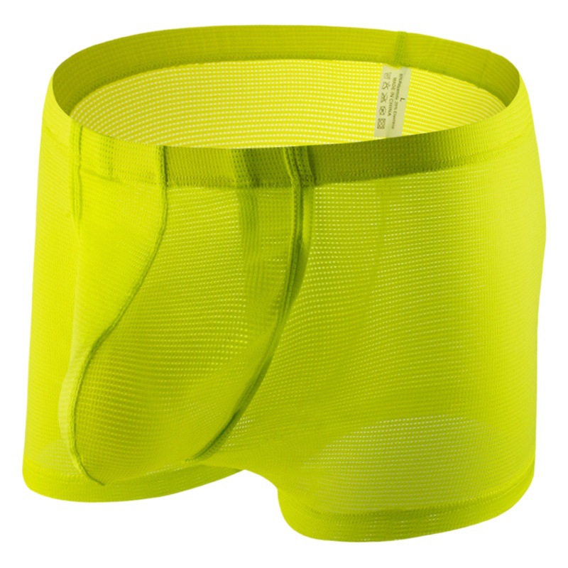 Summer Men's Underwear Fashion Comfortable Sexy Breathable Nylon Mid-Waist Boxers Men's High-End Soft C2-12