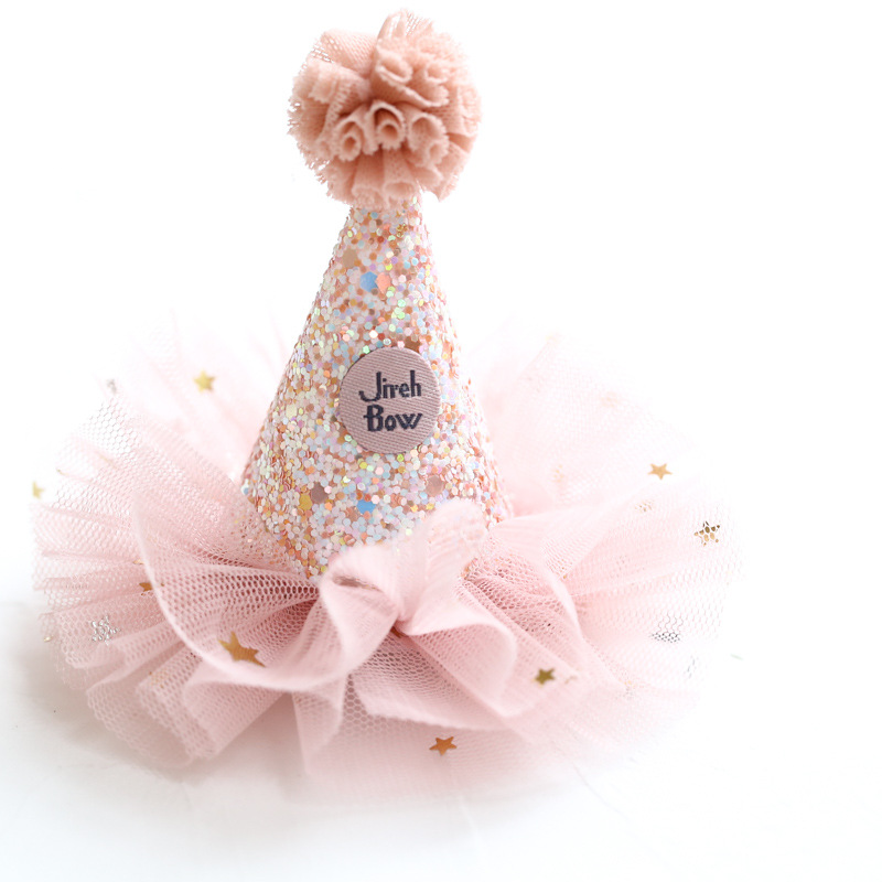 Picture of Korean Style Cute Baby Crown Small Hat Hair Band Baby Newborn Simple Centenarian Banquet Headwear