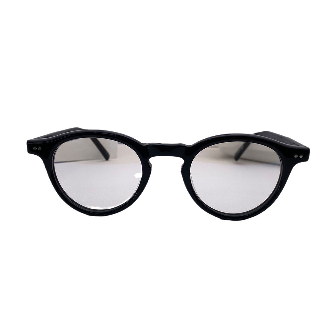Picture of 2024 Co-Branded Ultra-Light Plate Gm Round Frame Glasses Mm116 Margiela Fashionable Black Frame Women's Anti-Blue Light and Light