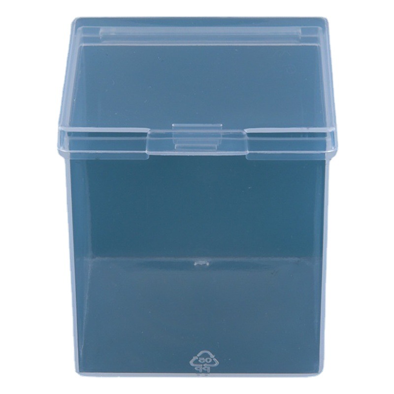 Square box diy round beads storage box small jewelry accessories packaging box transparent PP plastic box
