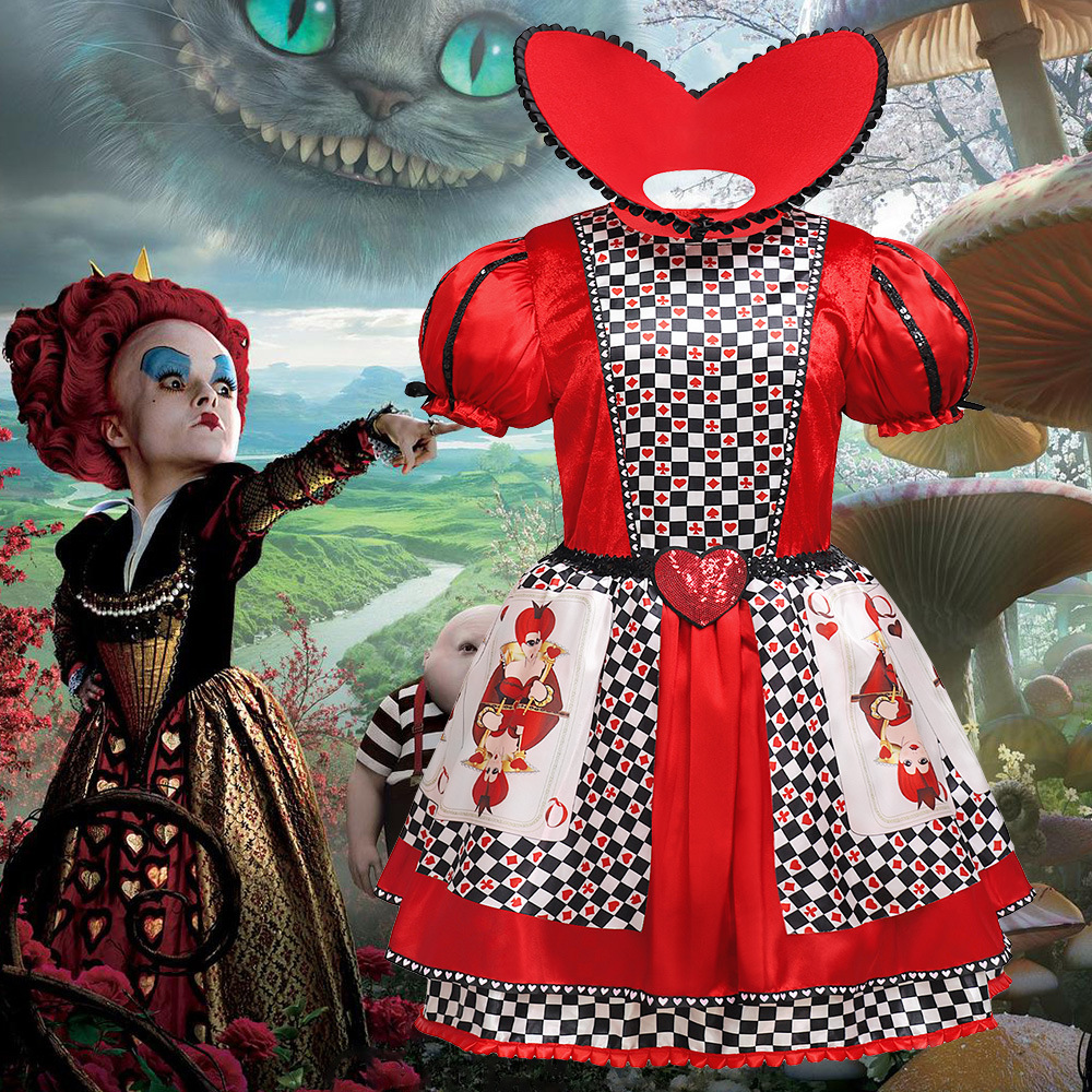 Picture of Halloween Dress up Snow White Bow Fluffy Dress Girls Performance Costume Cosplay Party Dress