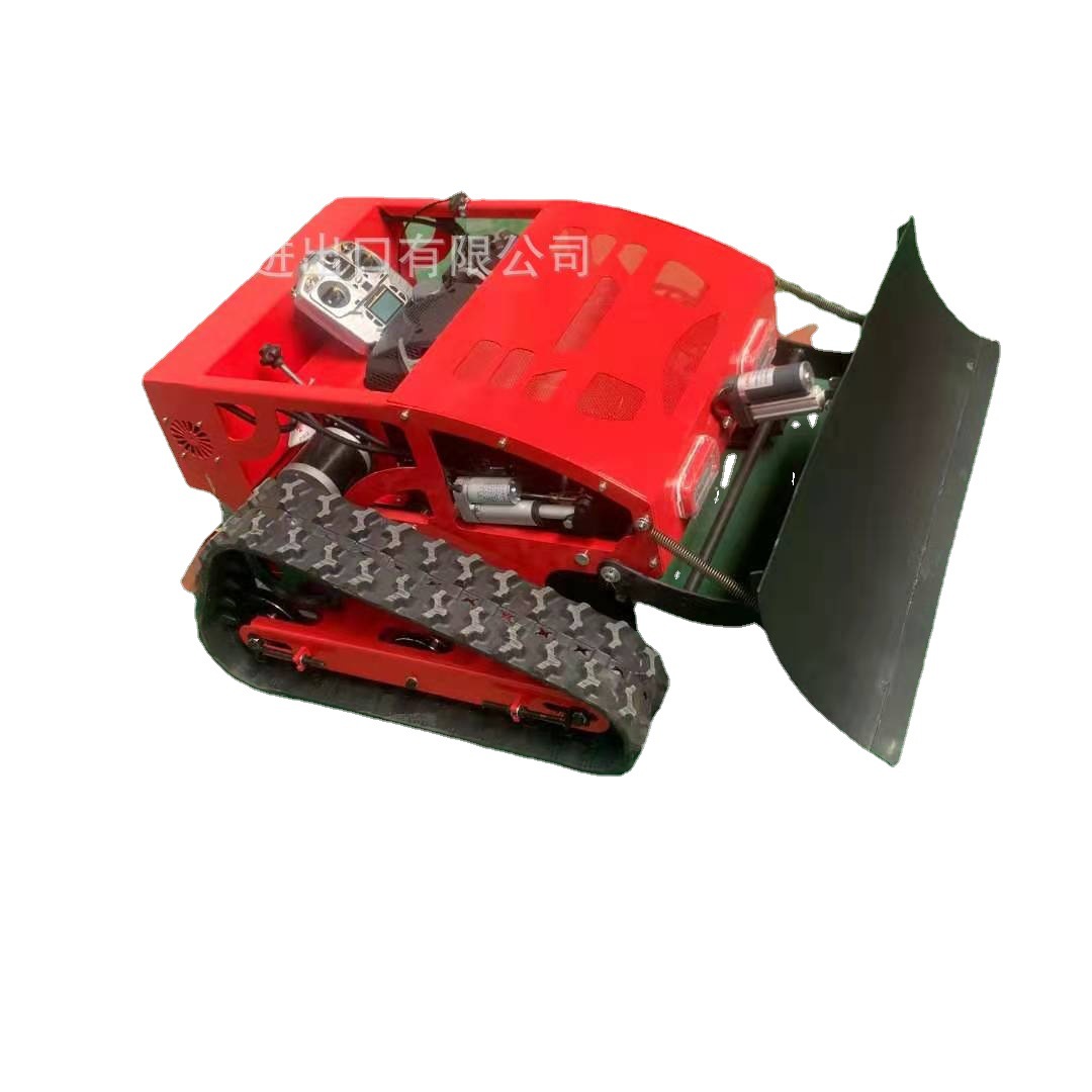 Remote control crawler lawn mower, automatic oil-electric lawn mower, unmanned lawn mower, snow mower