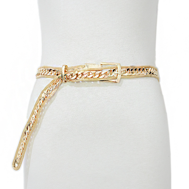 New Metal Women's Waist Chain, Fashionable and Simple Women's Chain Belt, Personalized Trendy Metal Belt, Wholesale in Stock