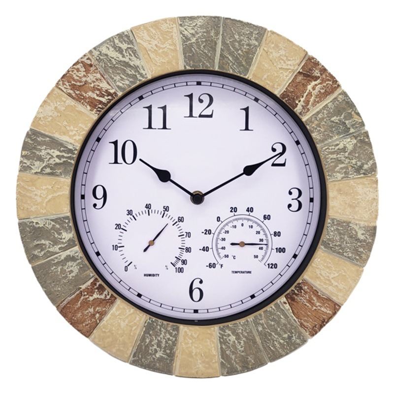 Wall Clocks Cross-border Hot Products Clocks Amazon Products Decorative Clocks Creative Products Creative Clocks Temperature and Humidity