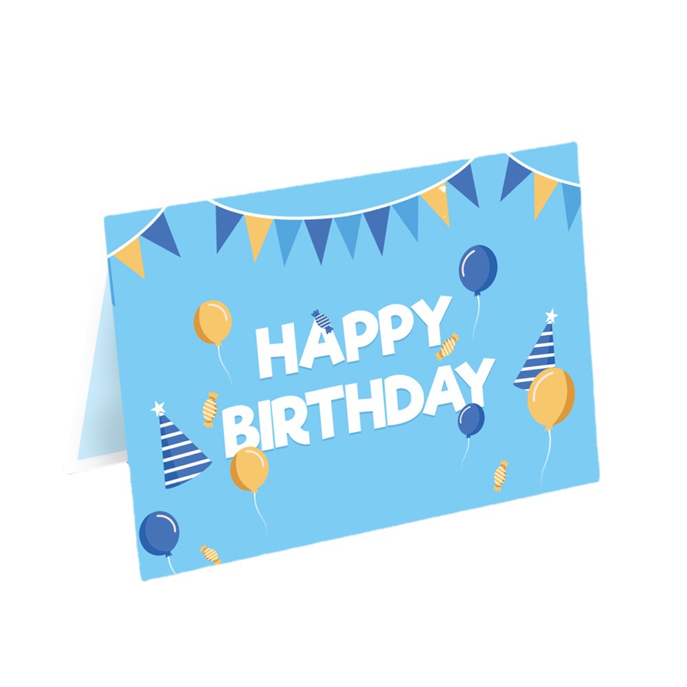 Picture of New ins three-dimensional birthday cake greeting card cute creative folding 3D blessing diy handmade gift blessing card