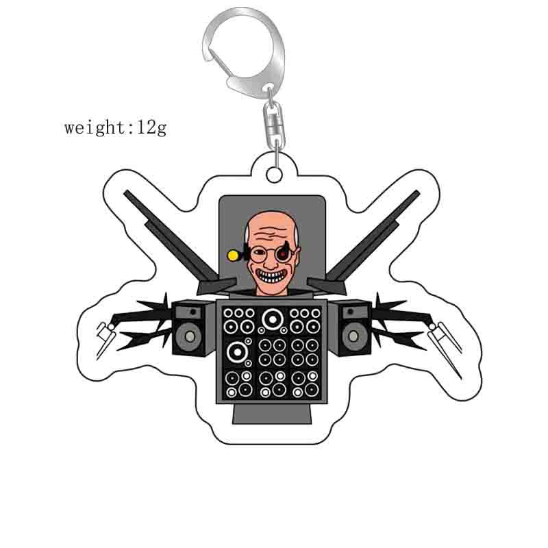 Picture of Cross-border new toilet man keychain skibidi toilet monitor Man TV man creative killer pendant batch