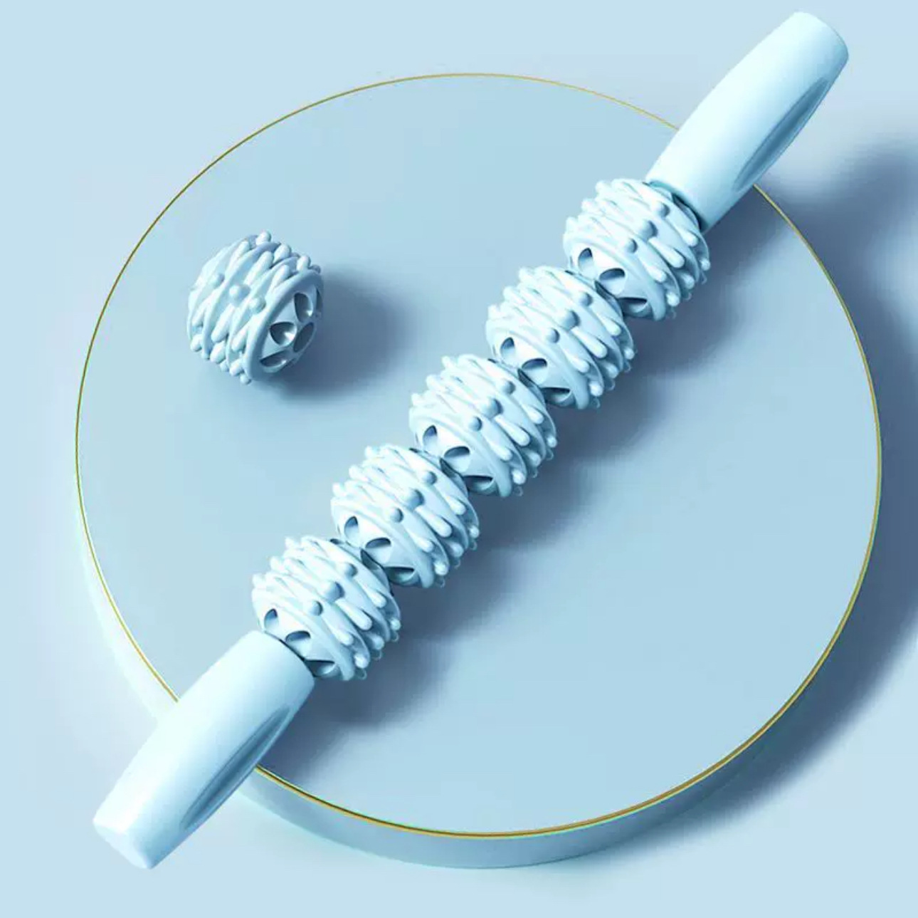 Picture of Massage Stick, Mace, Roller, Fitness Fascia Stick, Leg Muscle Relaxation Roller, Calf Yoga Stretching