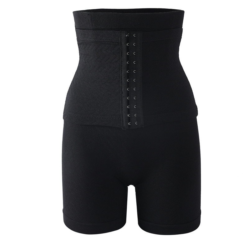 Picture of Cross-border Reinforcing Breasted Flat-foot High Waist Abdominal Pants Women's Postpartum Belly-lifting Hip Body-shaping Pants Plus Size